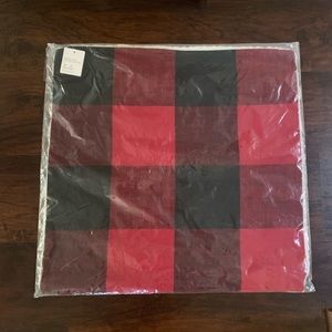 Pottery Barn Bryce Plaid Sherpa 24” Pillow Cover